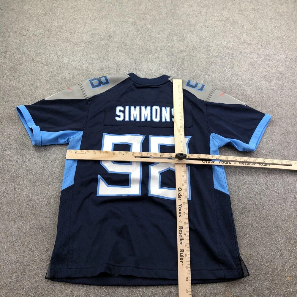 Tennessee Titans Jersey Boys Medium Blue NFL Football Nike Jeffery Simmons 98
